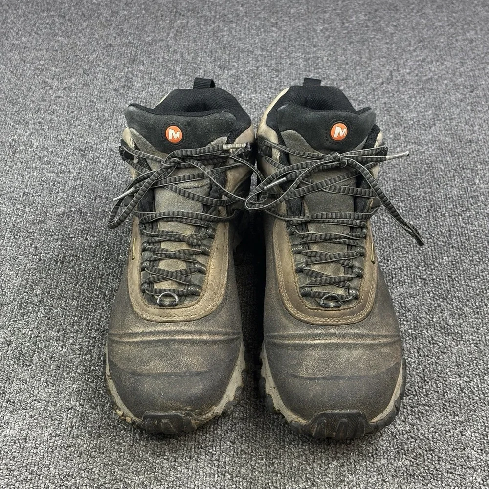 Merrell Opti-Warm 200g Insulated Waterproof Vibram Hiking Boots Mens 10 Brown
